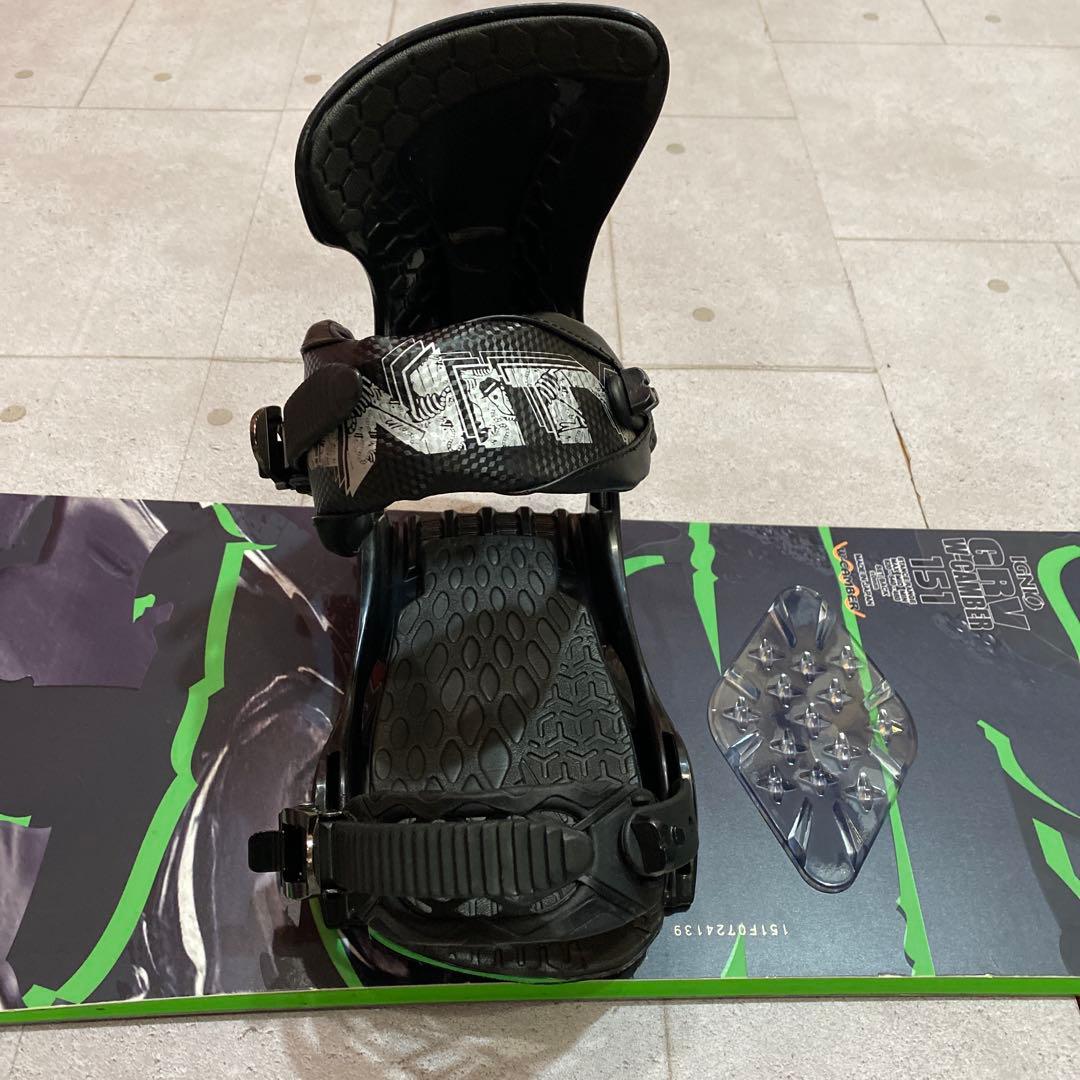 ★IGNIO イグニオ　スノーボード　板　ヴィンディングセット　kissmark