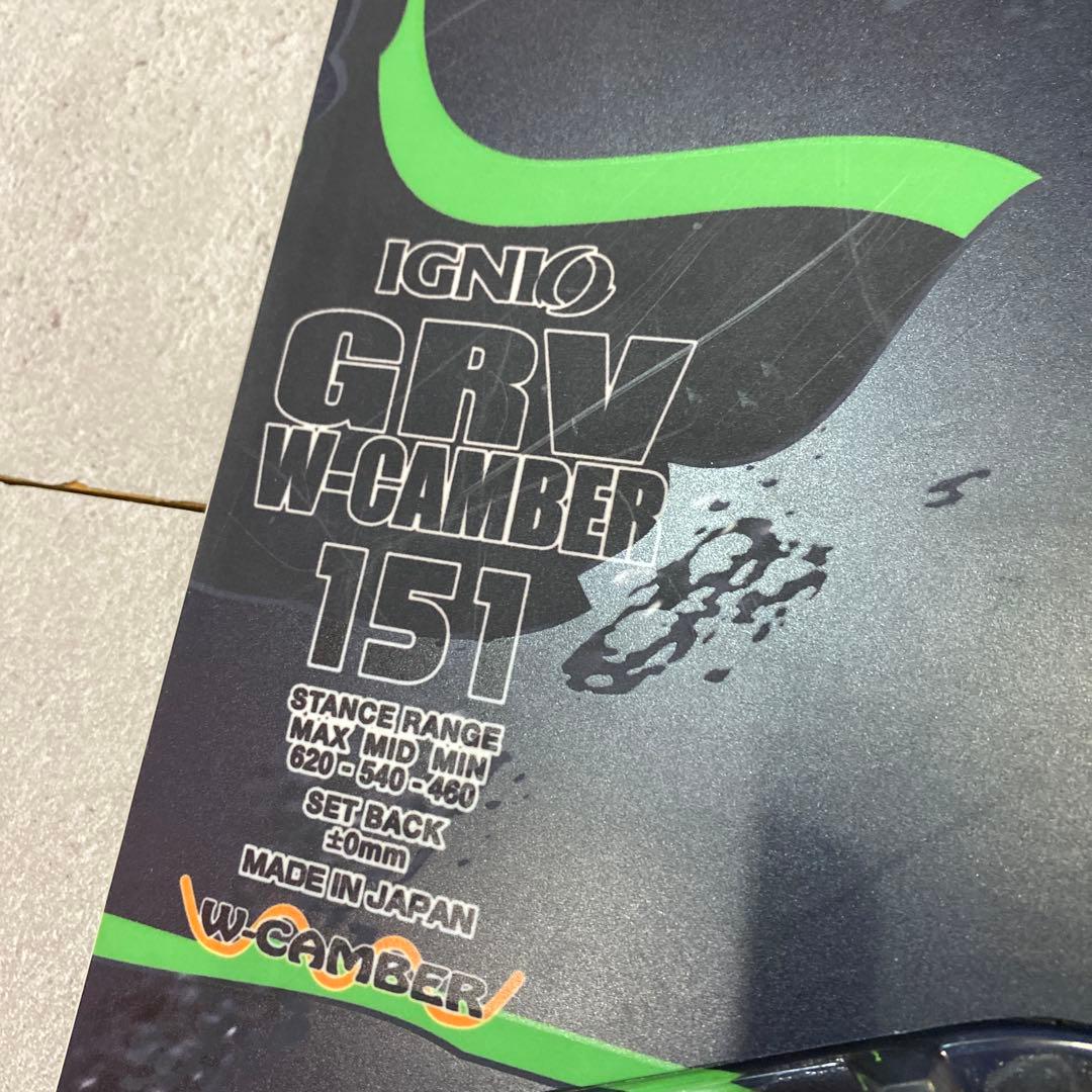 ★IGNIO イグニオ　スノーボード　板　ヴィンディングセット　kissmark