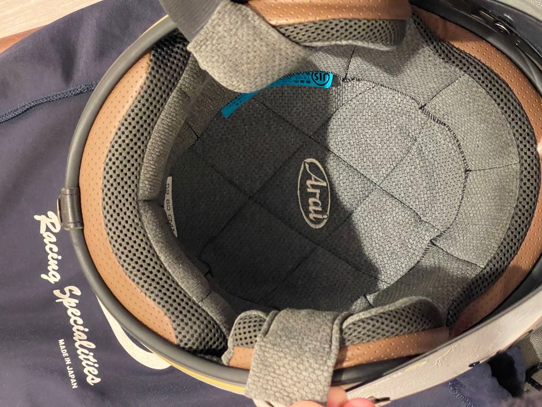 美品 ARAI Classic MOD ベージュ ピンスト Mサイズ ジェット