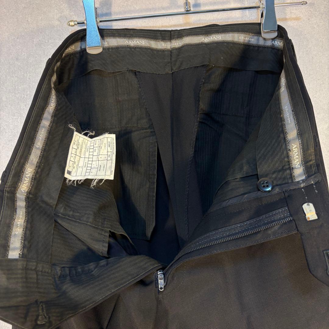 アルマーニコレツィオーニ　スラックス　シングル　ブラック