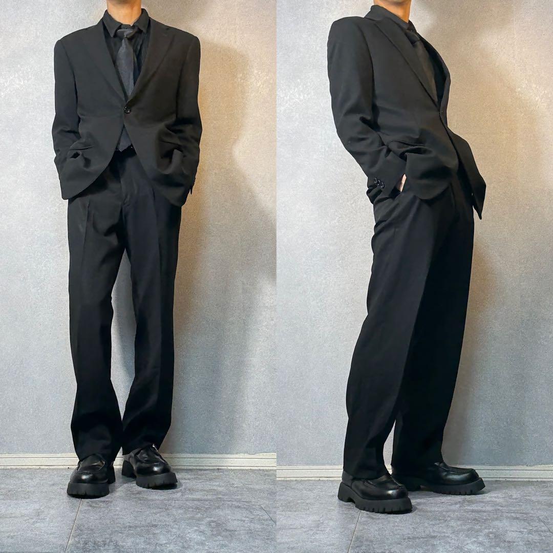 アルマーニコレツィオーニ　スラックス　シングル　ブラック