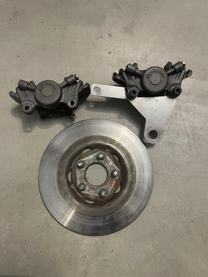 AP RACING製 前後キャリパー フロントローターブレーキサポート セット