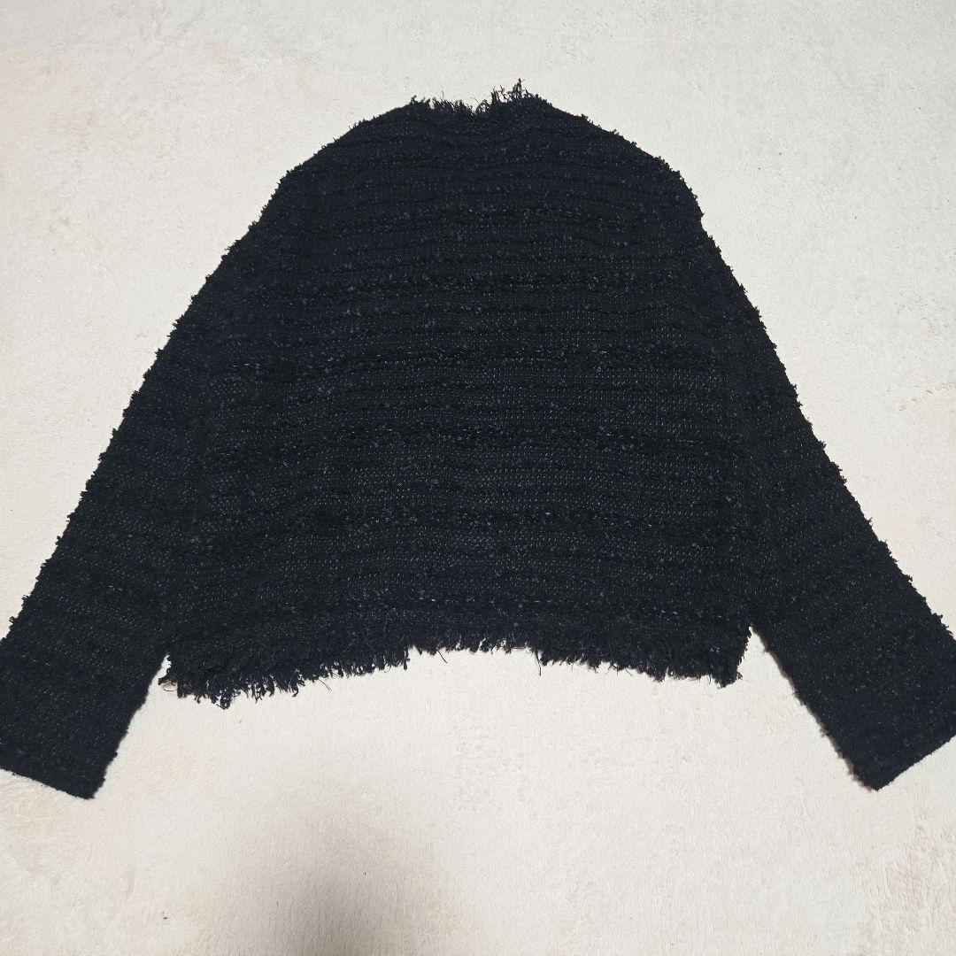 ソージュ　ツイードライクニットジャケット