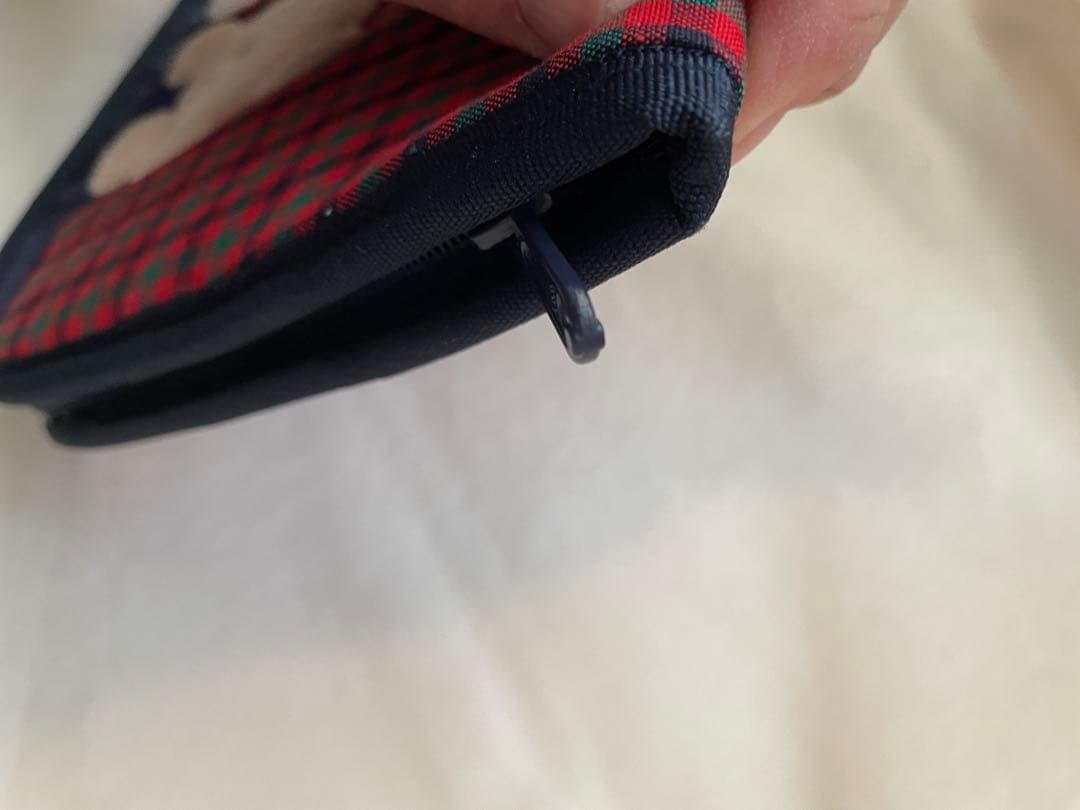 【極美品】familiar 母子手帳ケース チェック柄　A5サイズ