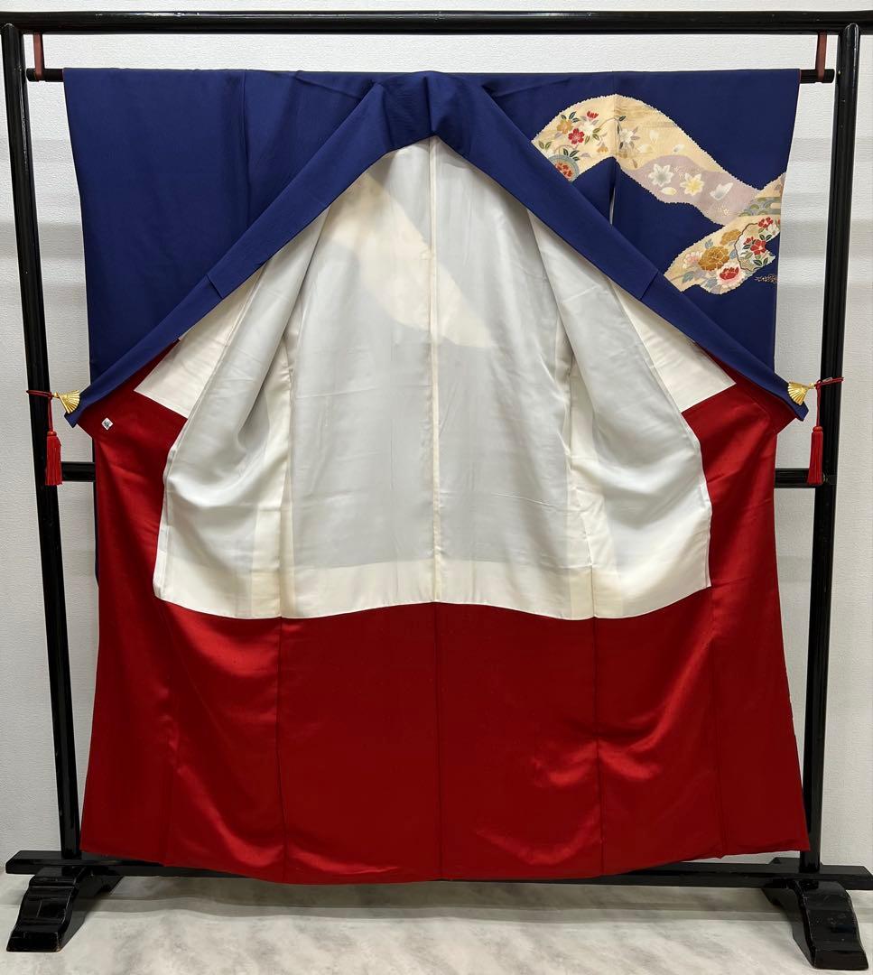 小柄な方に♪ 振り袖　フルセット　長襦袢付　成人式　金彩加工　刺繍入　724