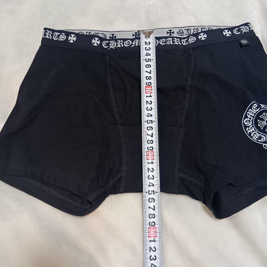 【新品】 Chrome Hearts ショート ボクサー ブリーフ 黒×白 L