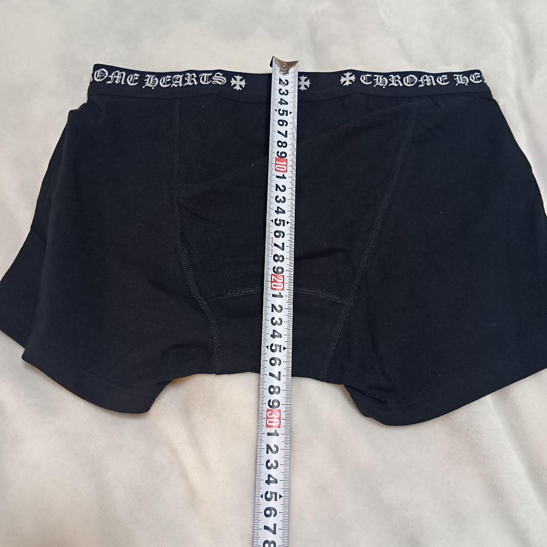 【新品】 Chrome Hearts ショート ボクサー ブリーフ 黒×白 L