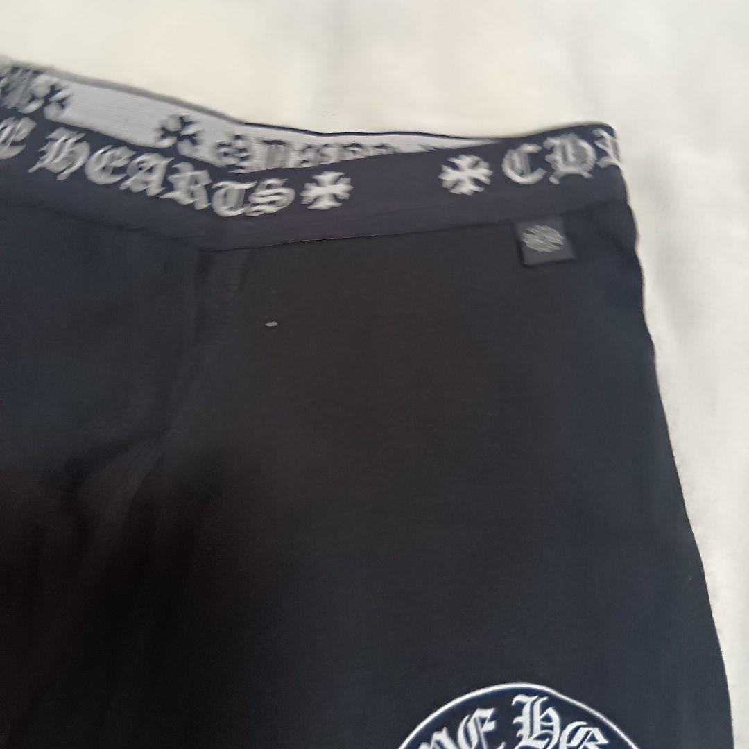 【新品】 Chrome Hearts ショート ボクサー ブリーフ 黒×白 L