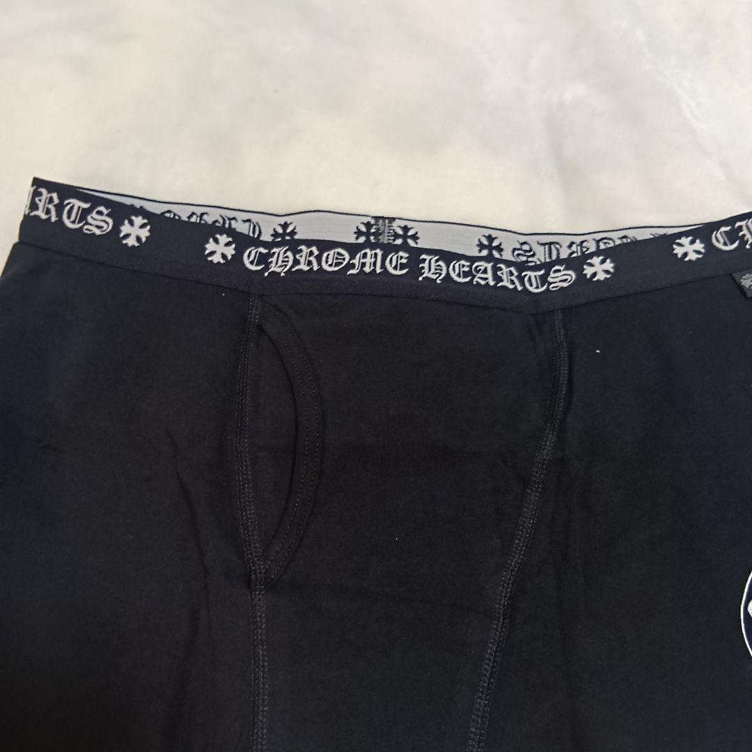 【新品】 Chrome Hearts ショート ボクサー ブリーフ 黒×白 L