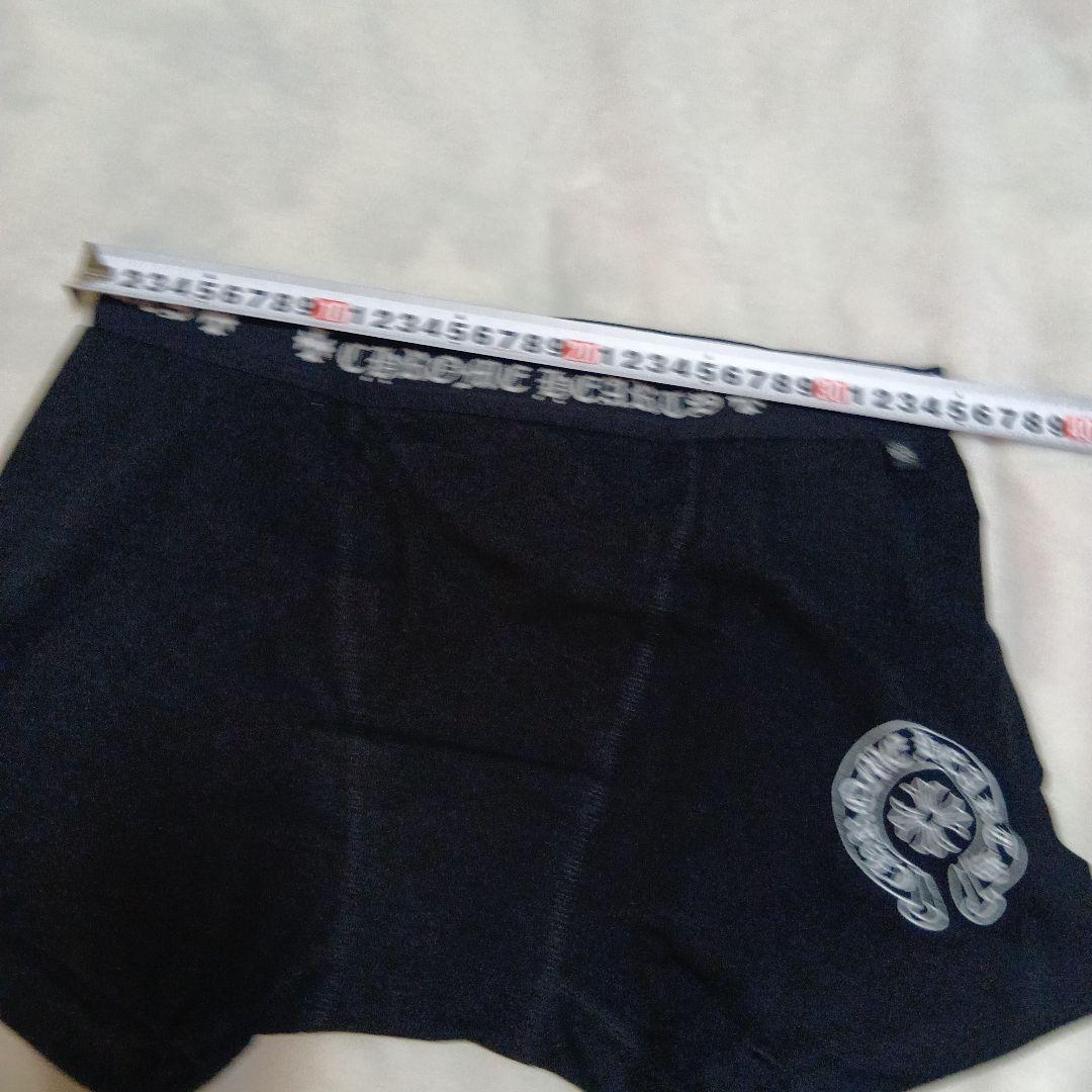 【新品】 Chrome Hearts ショート ボクサー ブリーフ 黒×白 L