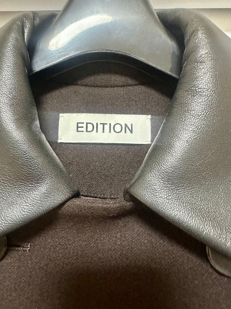 Edition Super120’sライトメルトンショートコート ブラウン34