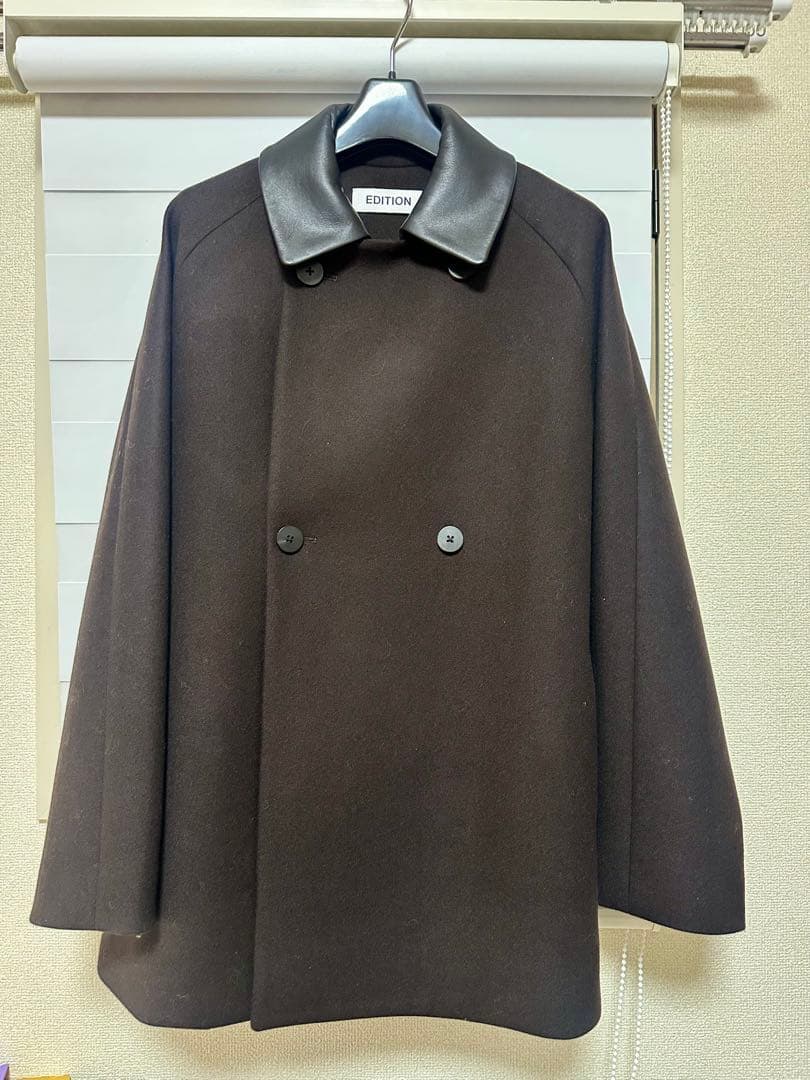 Edition Super120’sライトメルトンショートコート ブラウン34