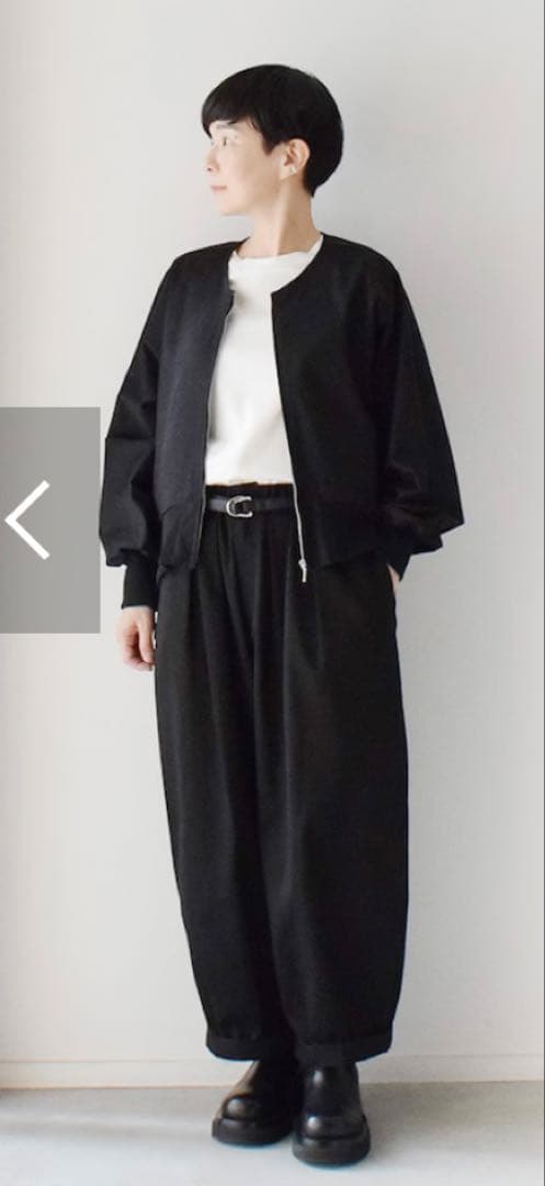 美品 SKEP skep 変形ショートブルゾン黒