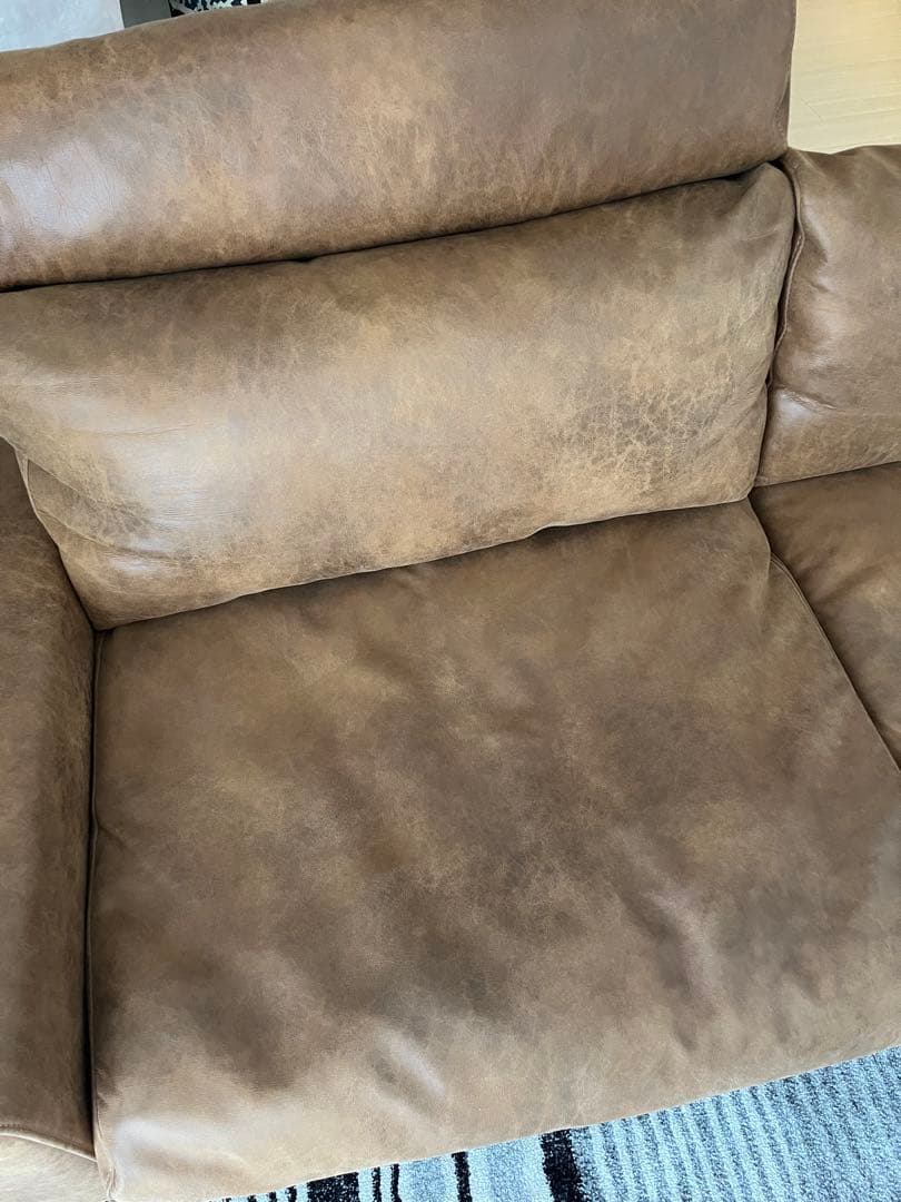 クラッシュゲート　プルート3人掛けソファ　スーパーレザーテックス