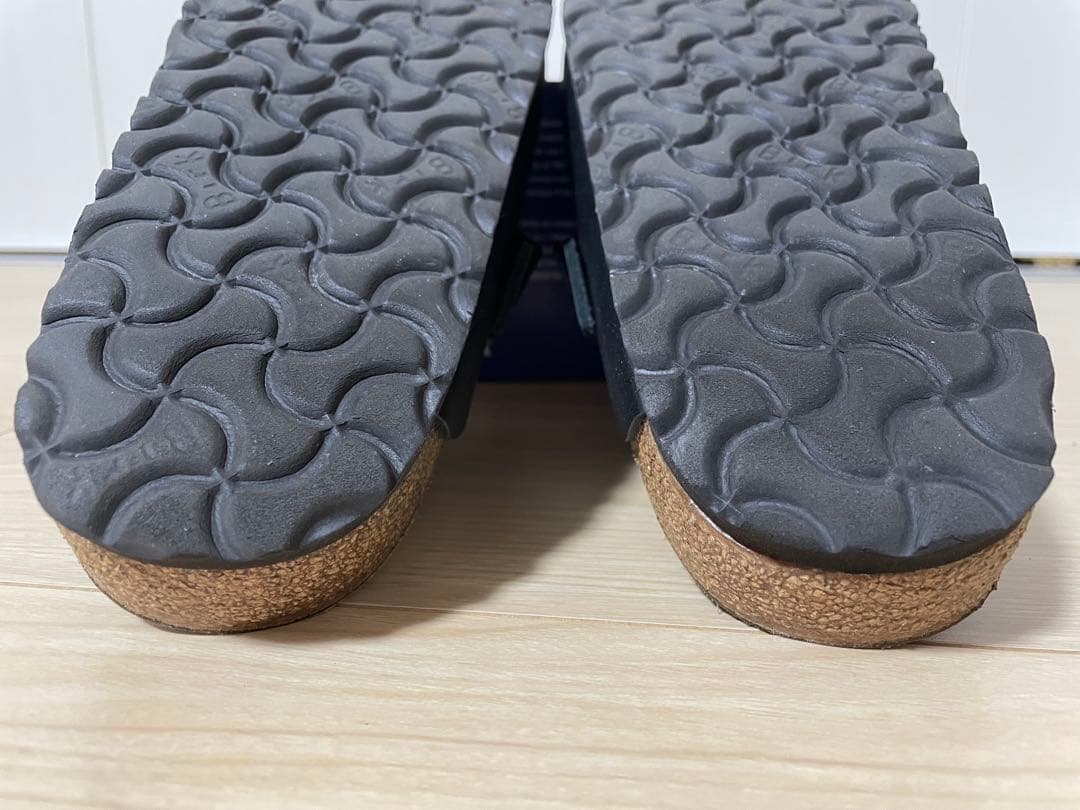 ビルケンシュトック ボストン ナチュラルレザー ナロー 41 ブラック