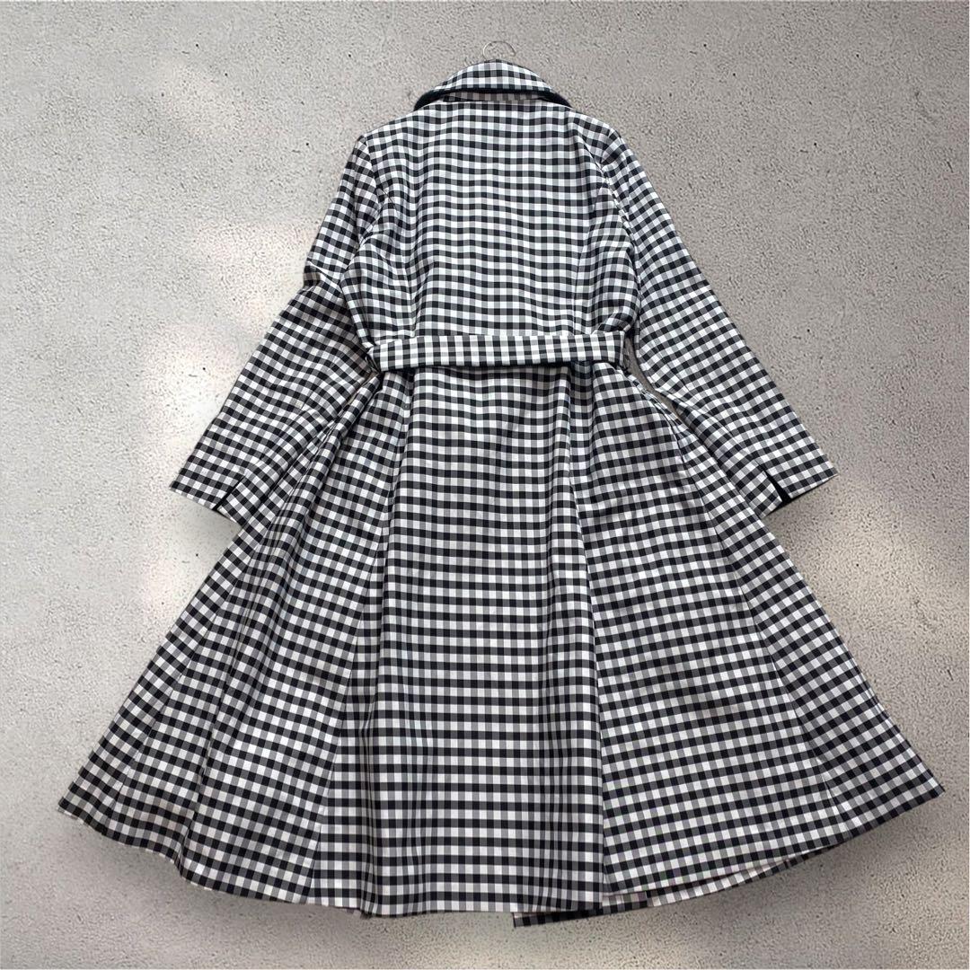 美品✨JENNE ジェンヌ　ライナー付きフレアトレンチコート　ギンガムチェック