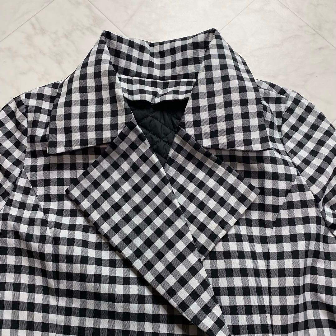 美品✨JENNE ジェンヌ　ライナー付きフレアトレンチコート　ギンガムチェック