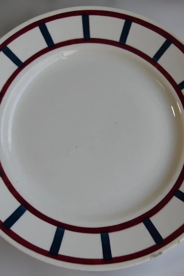 2枚組　バドンヴィレー　バスク皿　22.5㎝　フランスアンティーク