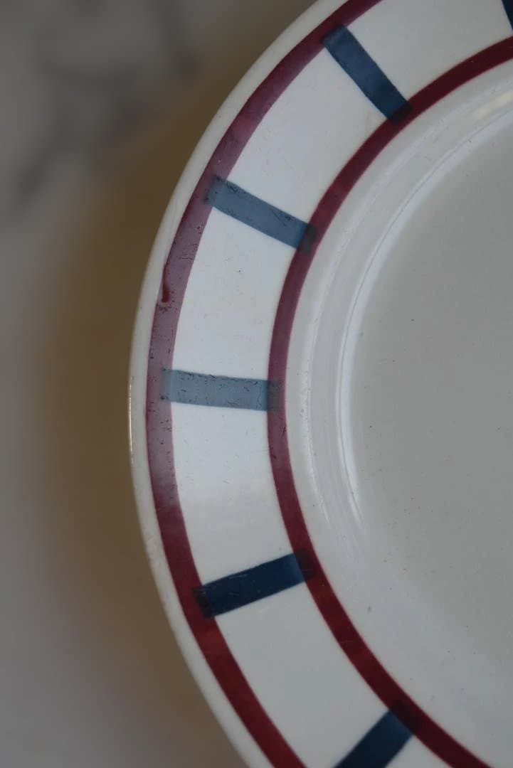 2枚組　バドンヴィレー　バスク皿　22.5㎝　フランスアンティーク