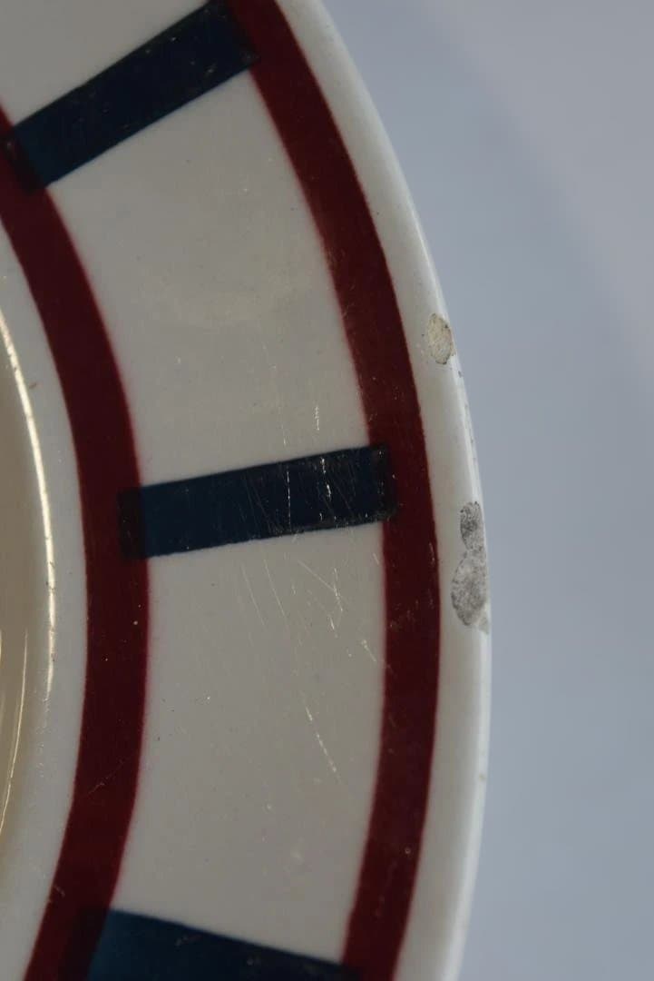 2枚組　バドンヴィレー　バスク皿　22.5㎝　フランスアンティーク