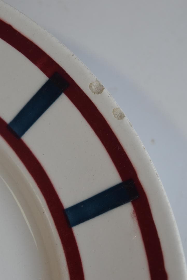 2枚組　バドンヴィレー　バスク皿　22.5㎝　フランスアンティーク