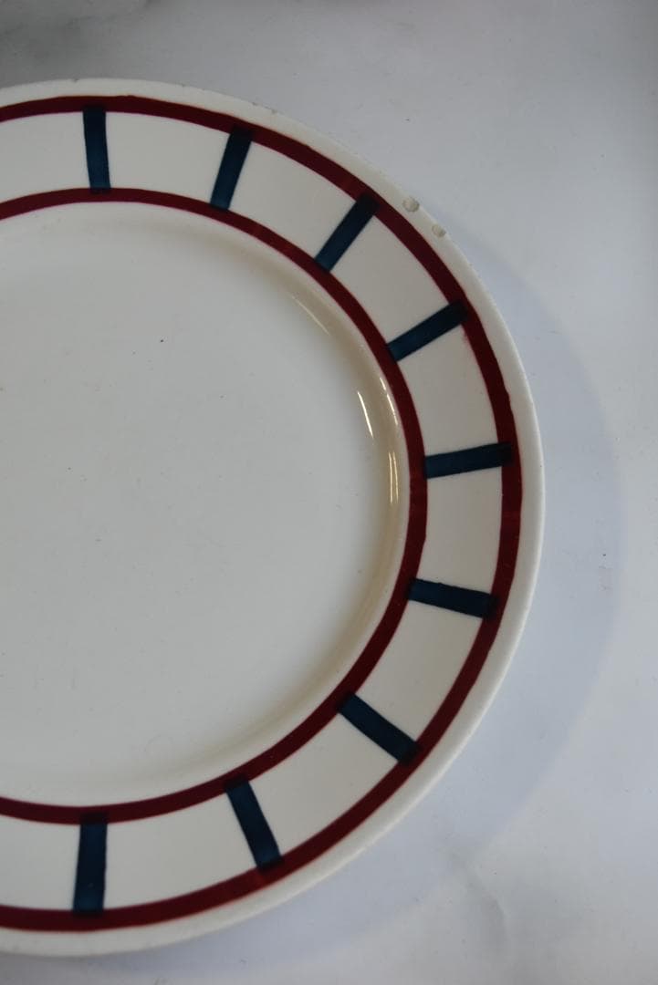 2枚組　バドンヴィレー　バスク皿　22.5㎝　フランスアンティーク