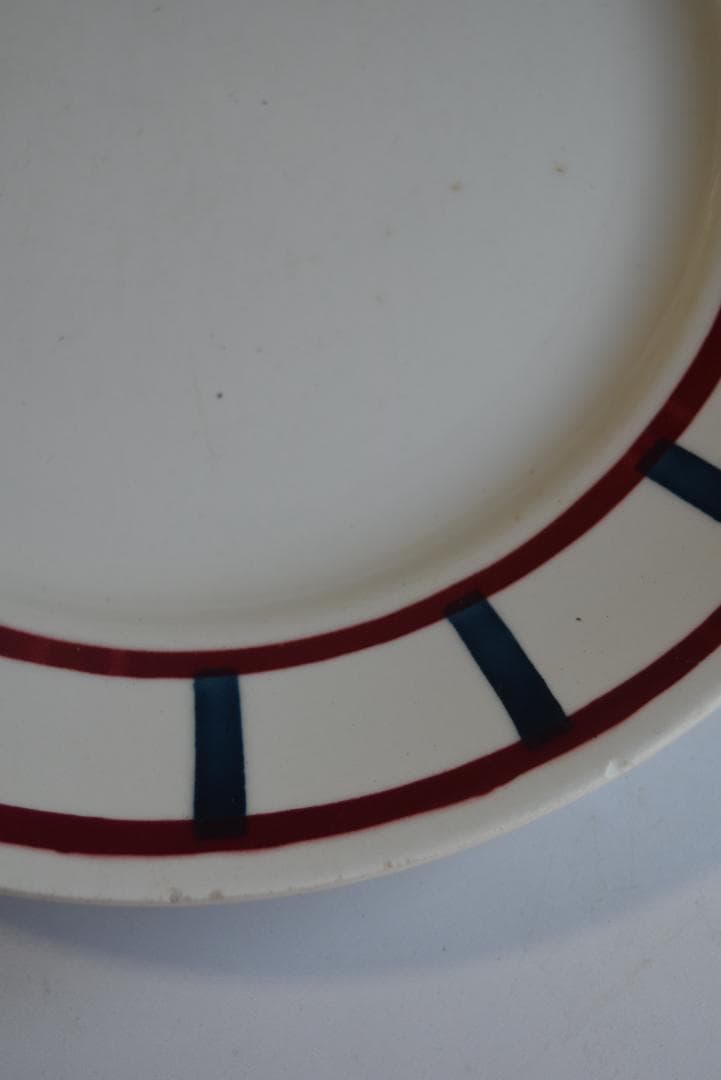 2枚組　バドンヴィレー　バスク皿　22.5㎝　フランスアンティーク