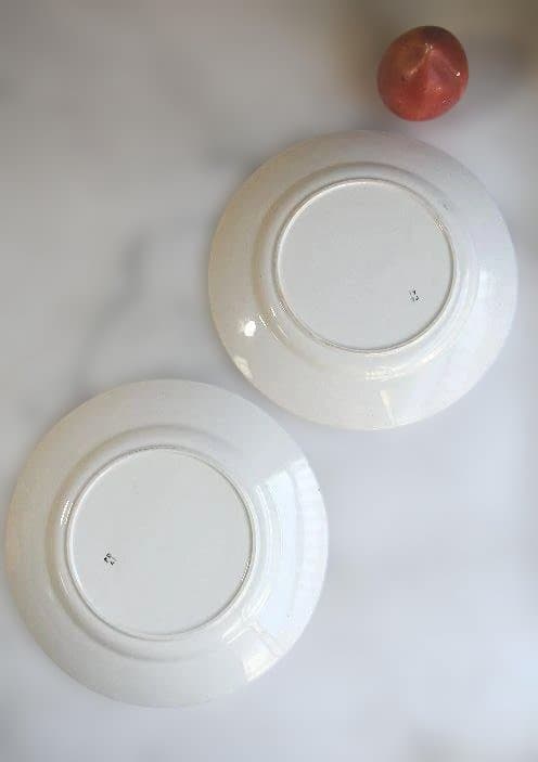 2枚組　バドンヴィレー　バスク皿　22.5㎝　フランスアンティーク