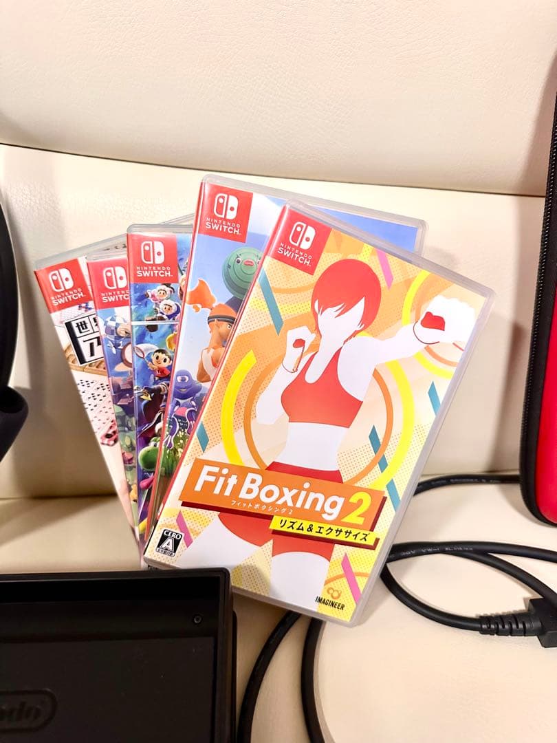 【バッテリー強化版】Switch本体＋人気ソフト5本＋リングフィット豪華セット