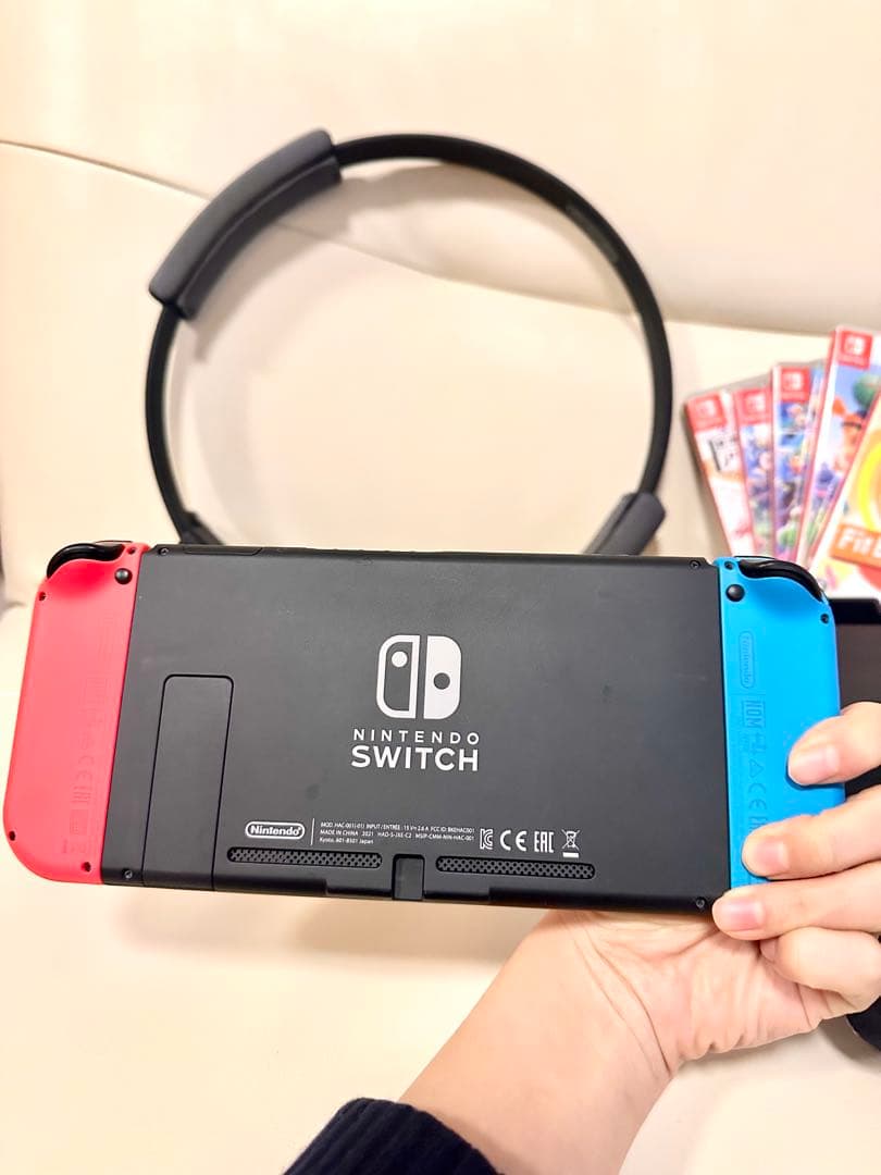 【バッテリー強化版】Switch本体＋人気ソフト5本＋リングフィット豪華セット