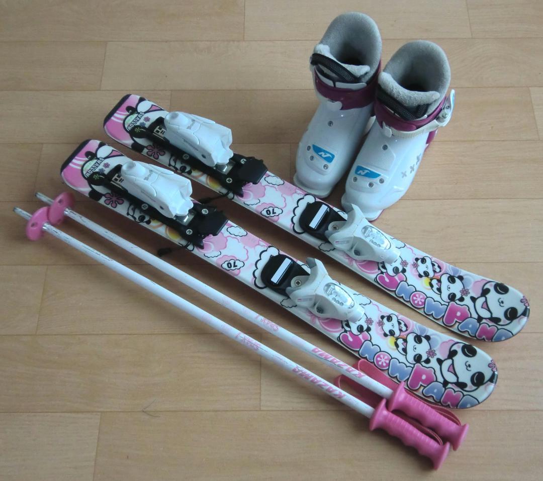 ■■11月限定■送料無料■SWALLOW■子供用スキーセット板70/靴16.5■