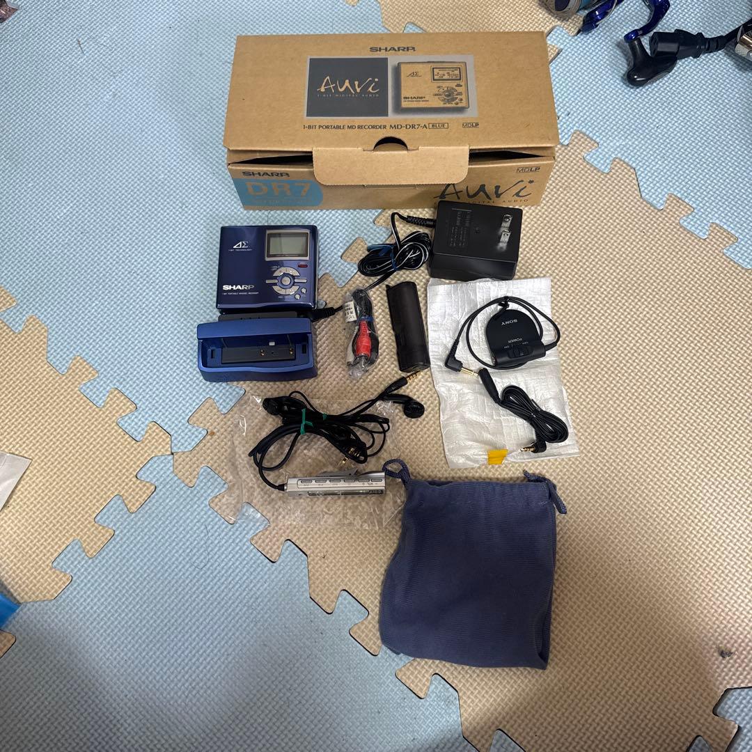 SHARP シャープ MD-DR7-A (ブルー) MDレコーダー