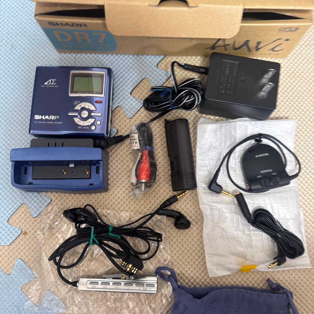 SHARP シャープ MD-DR7-A (ブルー) MDレコーダー