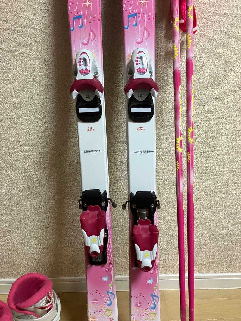ジュニアスキーセット 板138㎝　ブーツ24㎝　キッズ　女の子