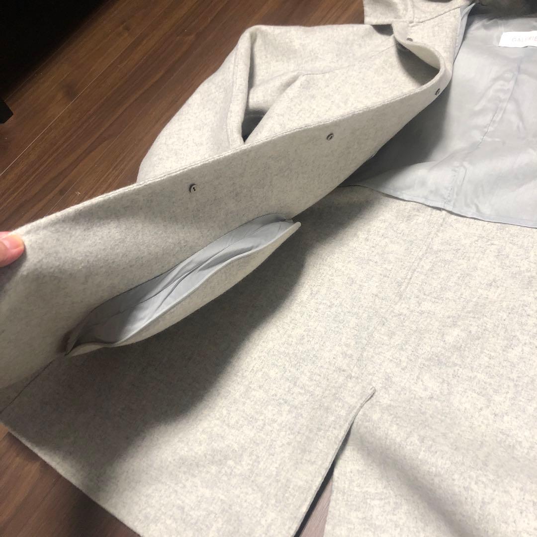 美品　GALERIE VIE フード付き ピーコート ウール カシミヤ混