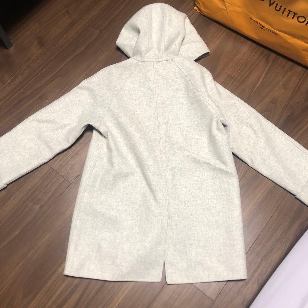 美品　GALERIE VIE フード付き ピーコート ウール カシミヤ混