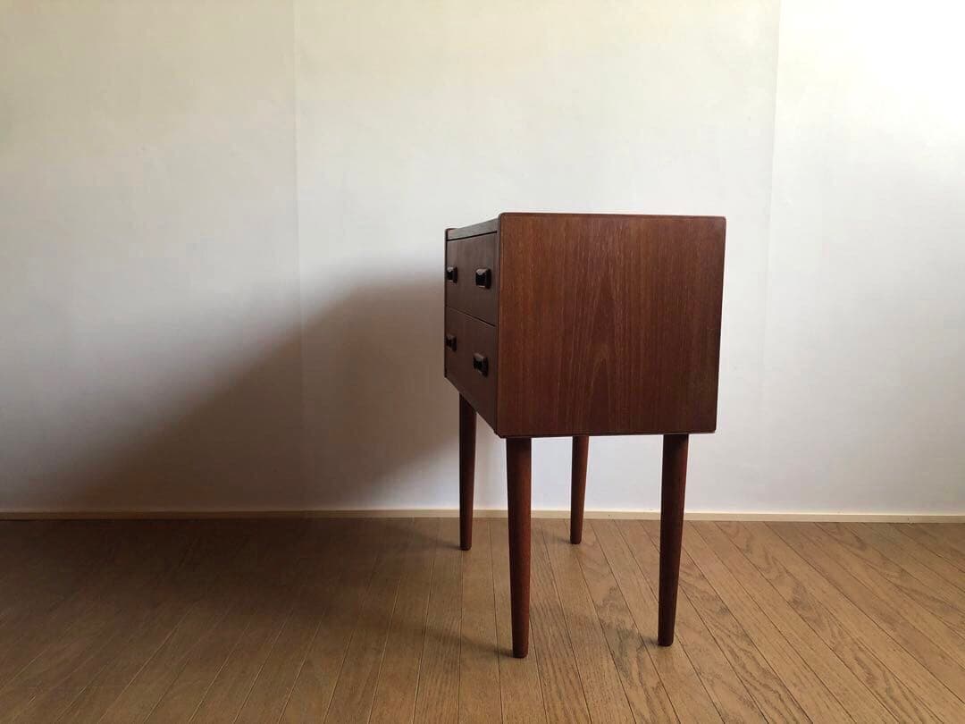 北欧デンマーク ヴィンテージ チーク材 チェスト 2段 ウェグナー モーエンセン