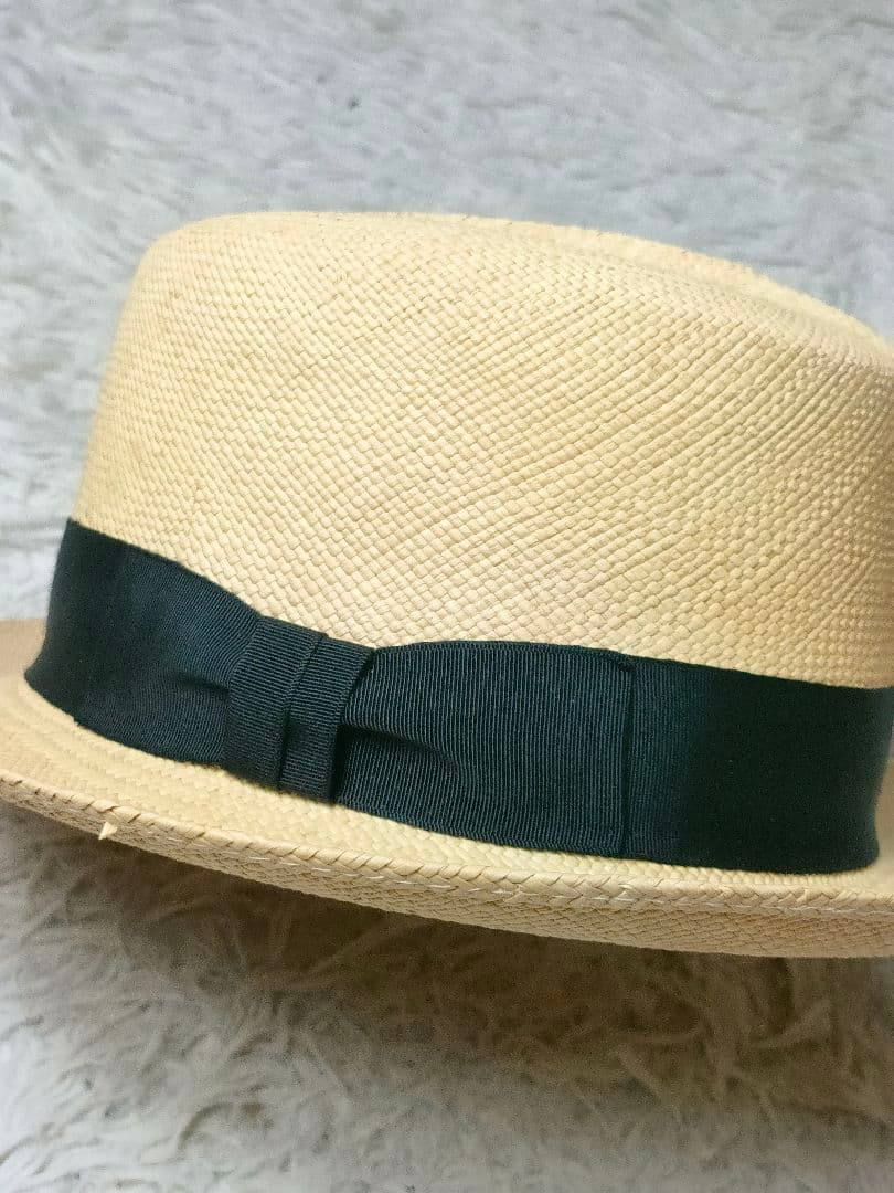 未使用　本パナマ　ハット　パナマハット