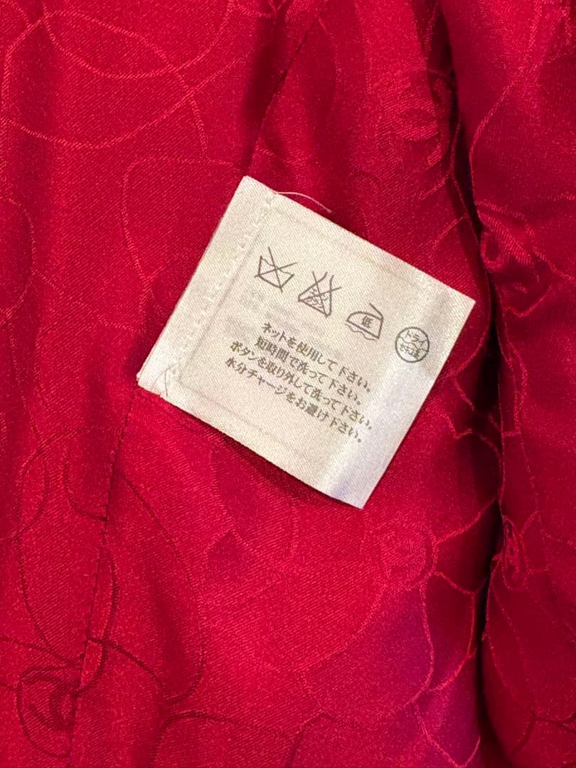 CHANEL テーラードジャケット レッド 34