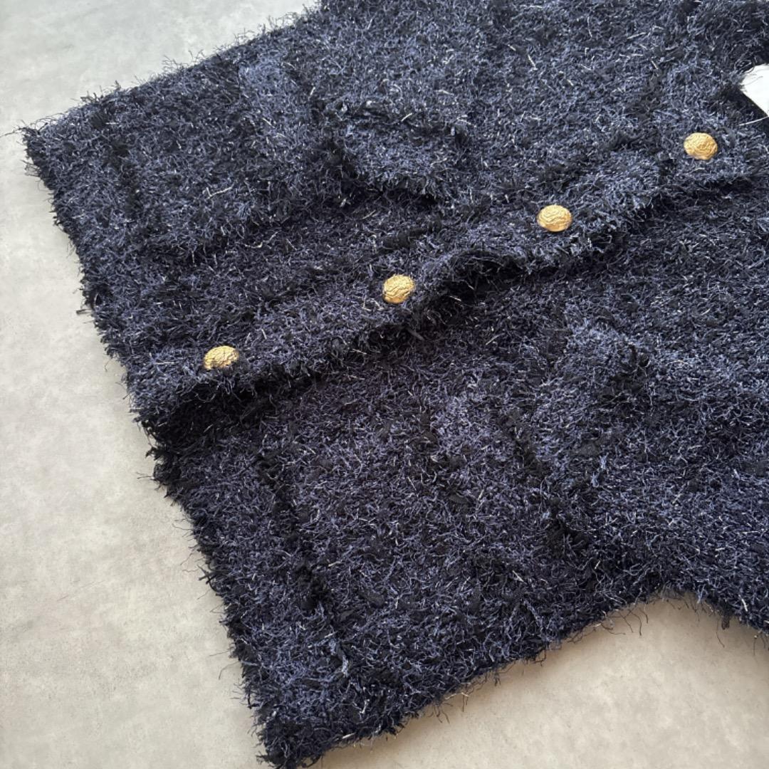 【未使用タグ付き】WhimGazette 25ss ツイード ニット ジャケット