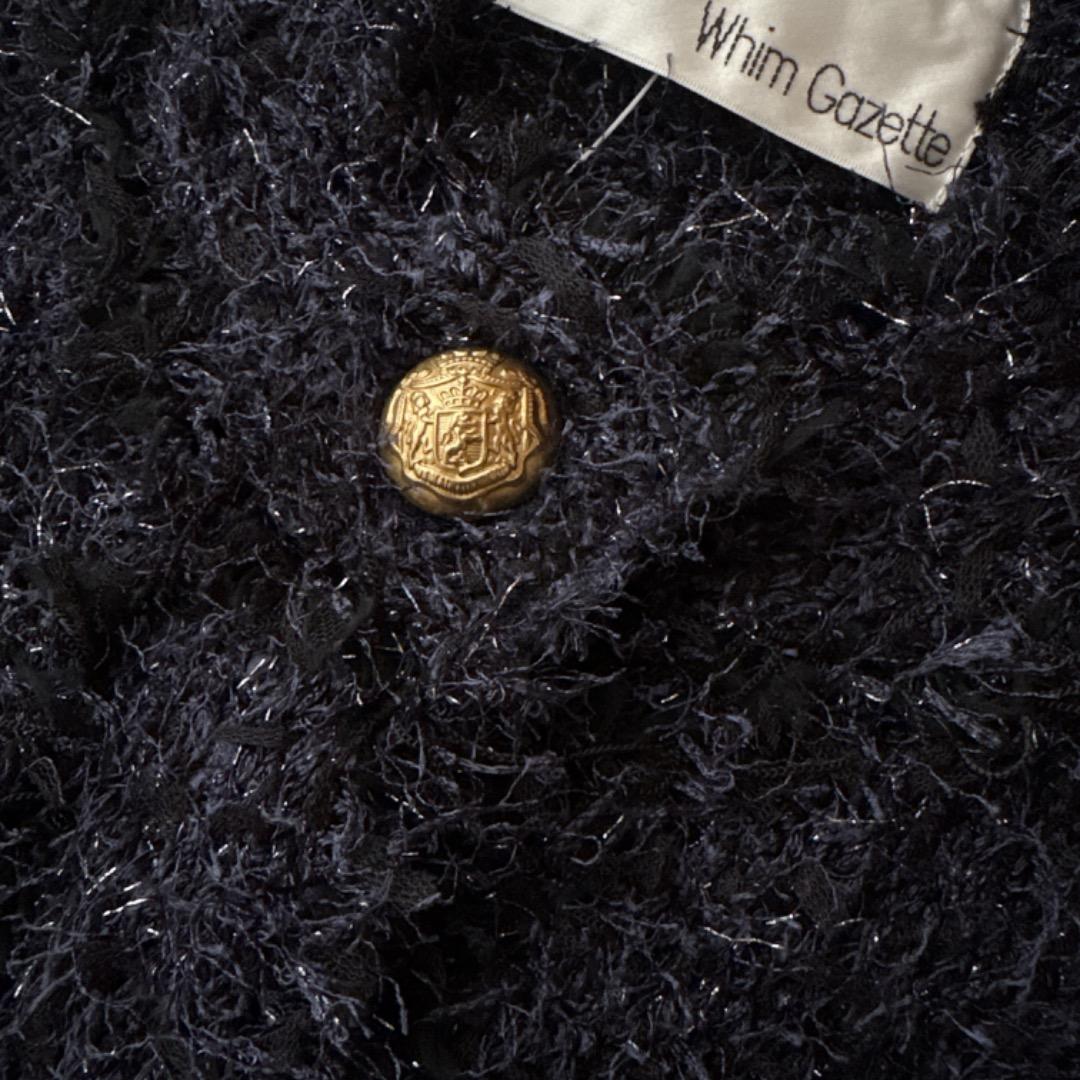 【未使用タグ付き】WhimGazette 25ss ツイード ニット ジャケット