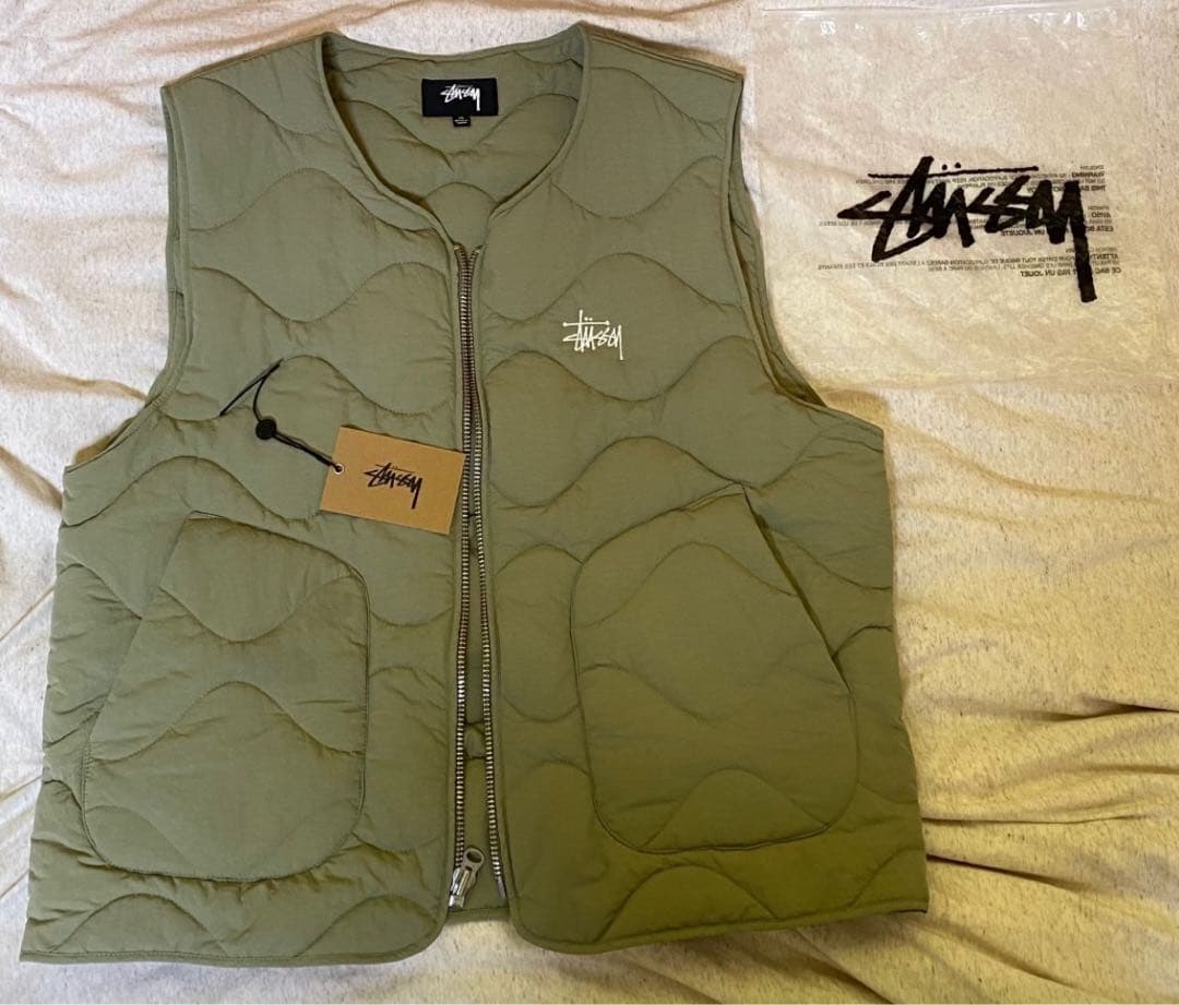 ジャケット・アウター STUSSY recycled nylon liner vest