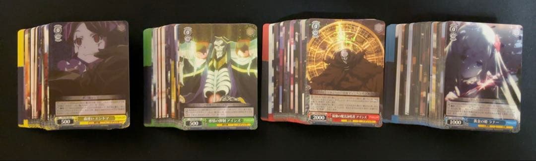 ヴァイスシュヴァルツ オーバーロード　デッキ＋パーツまとめ売り