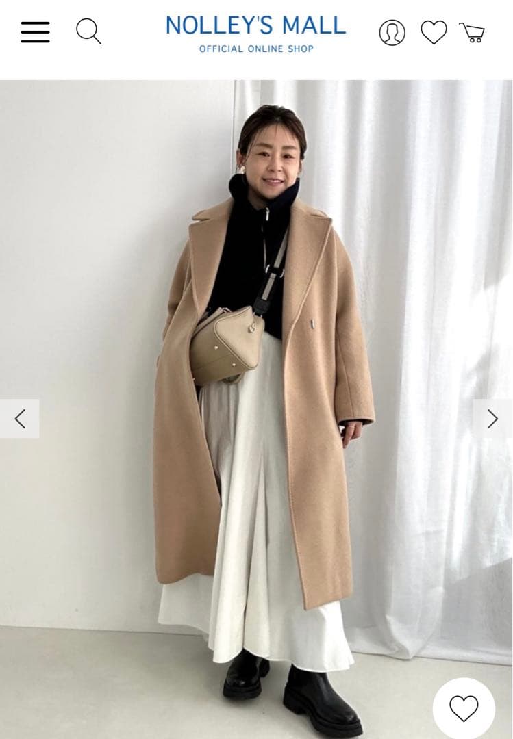 NOLLEY'S ハンドステッチベルテッドコートRavissantLaviere