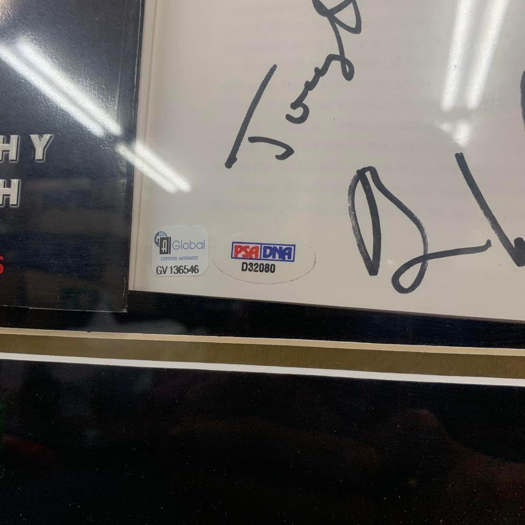 エアロスミス 直筆サイン入り ゴールドディスク 額装 鑑定品