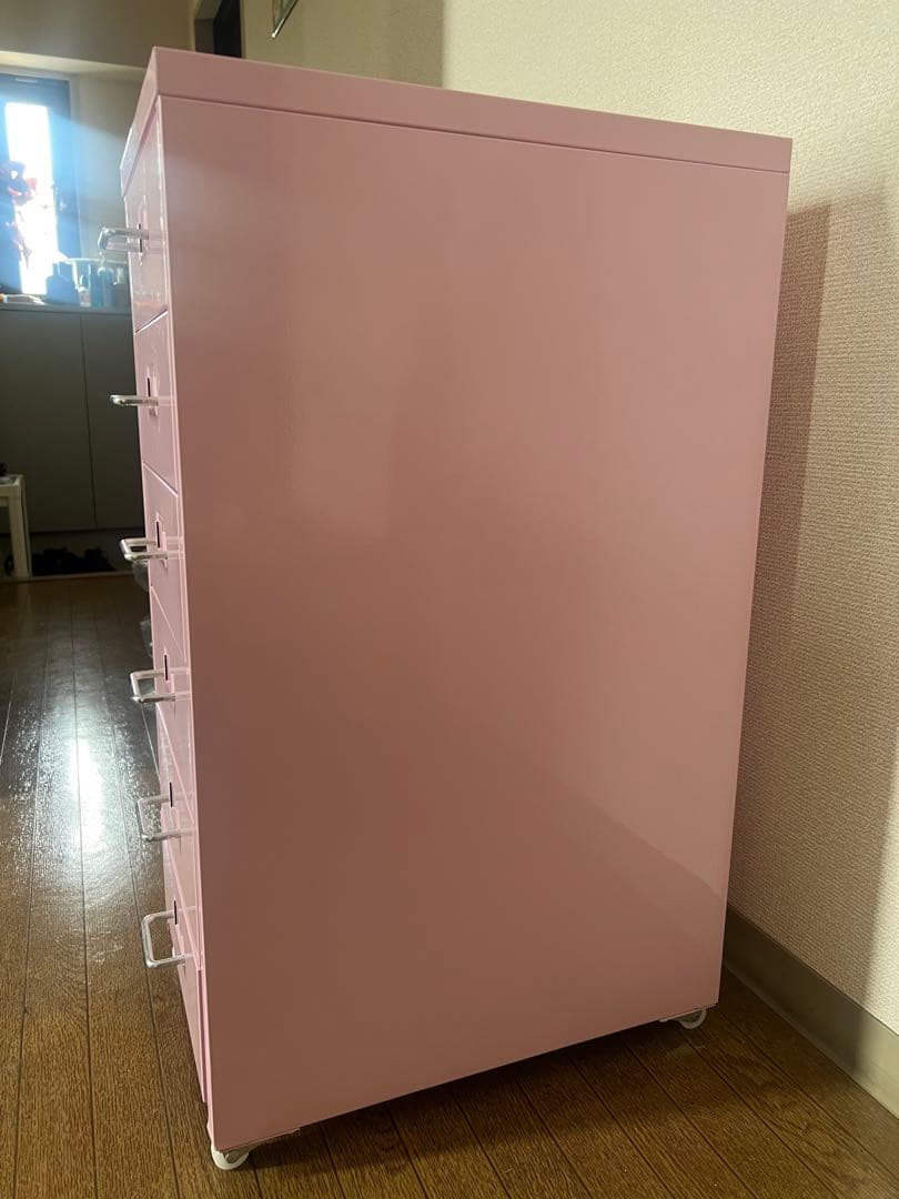 IKEA HELMER ヘルメル 6段チェスト ピンク｜廃盤レアカラー