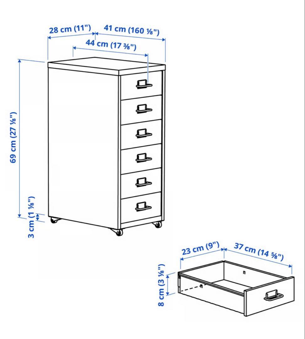 IKEA HELMER ヘルメル 6段チェスト ピンク｜廃盤レアカラー