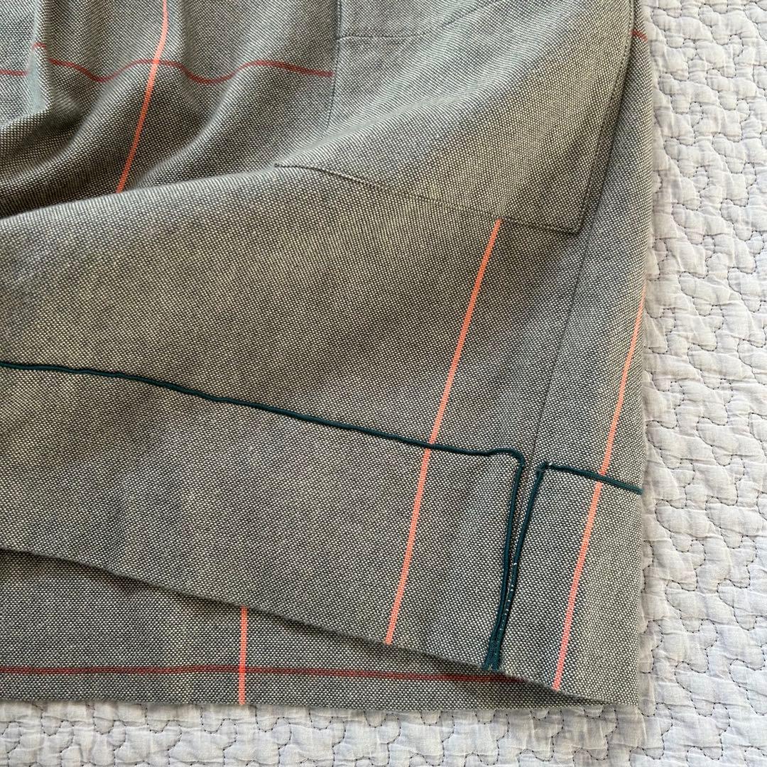 値下げしました。minni perhonen グレー チェック柄 ワンピース