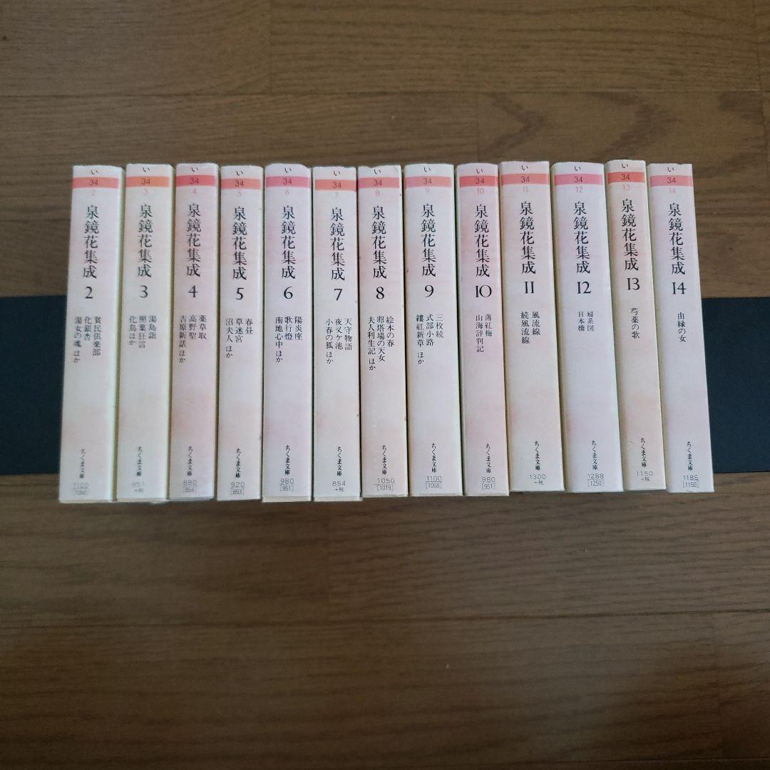 ちくま文庫　泉鏡花集成 2～14