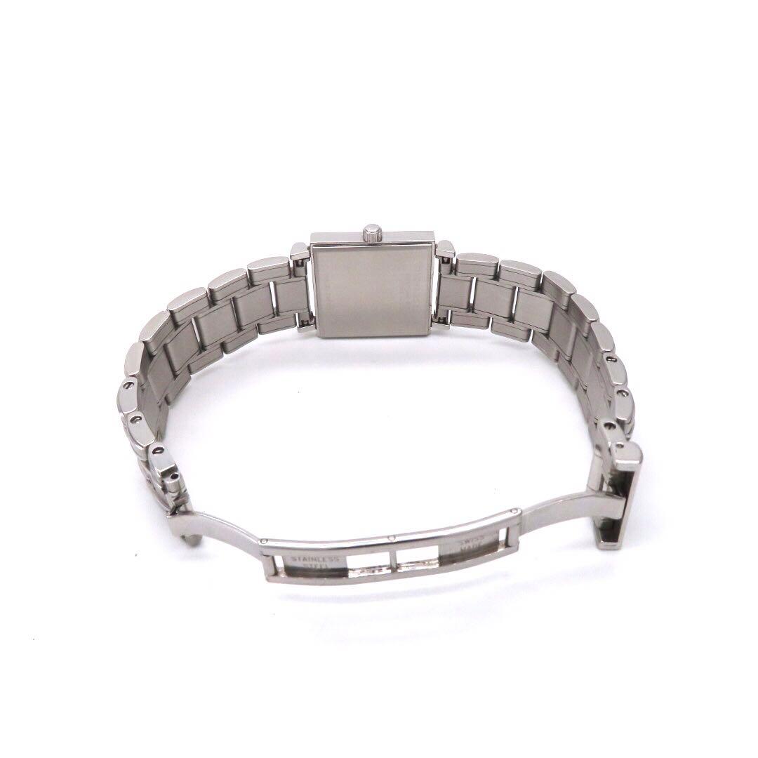 ☆極美品 \"アトラス スクエア ティファニー 時計 ガンブラック レディース